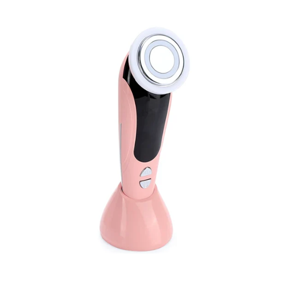 EMS Microcurrent Facial Massager — LED Light Therapy Skin Tightening Device