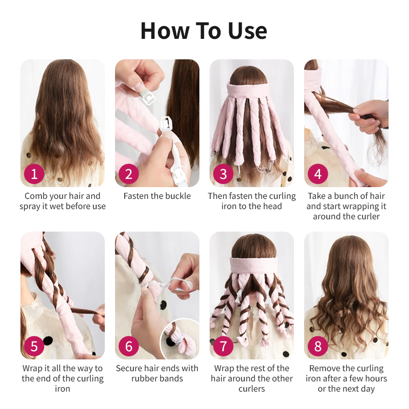 Heatless Overnight Curl Set — No Heat Damage Wave Former