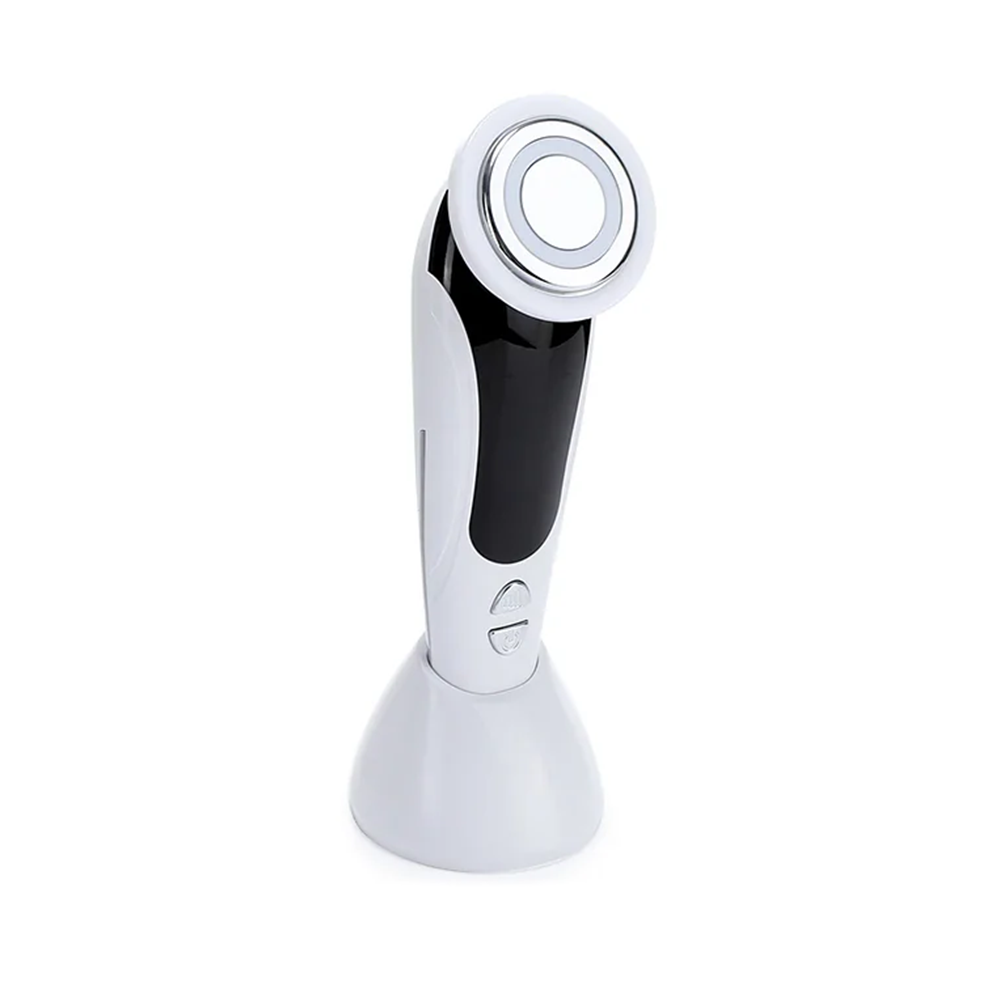 EMS Microcurrent Facial Massager — LED Light Therapy Skin Tightening Device