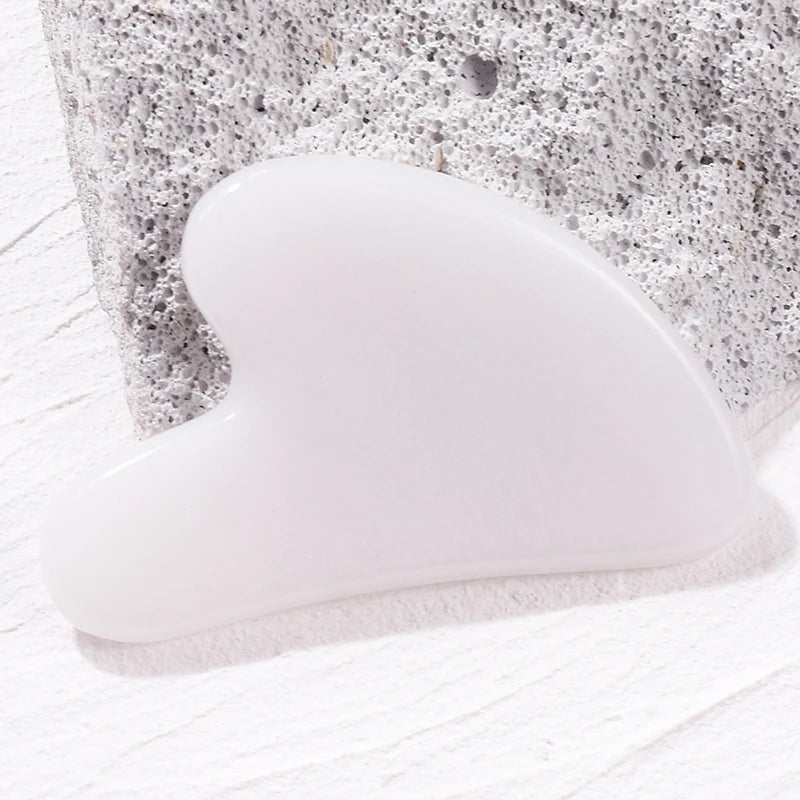 Gua Sha Facial Stone — Natural Rose Quartz