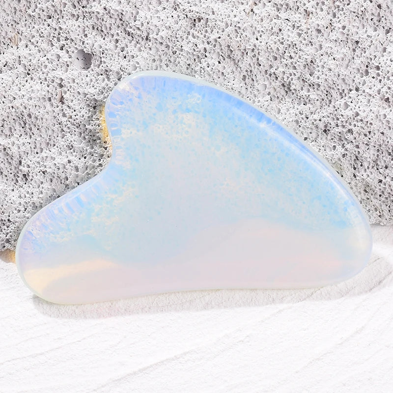 Gua Sha Facial Stone — Natural Rose Quartz